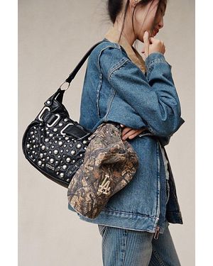 BDG Sonny Studded Faux Leather Shoulder Bag - Blue