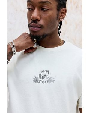 Urban Outfitters Uo White Japan Castle T-shirt