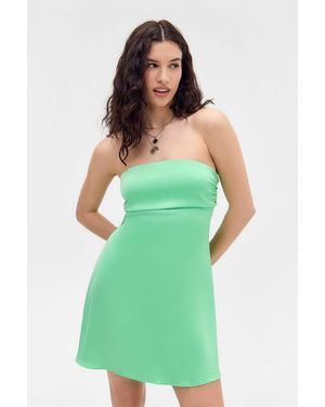 Urban Outfitters Uo Laura Strapless Mini Dress - Green