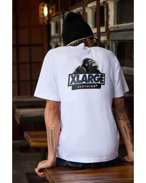 X-Large White Slanted Og T-shirt - Black