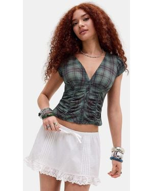 Motel Ninon Lace Skirt - White
