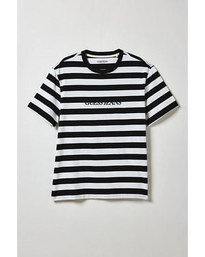 Guess Stripe Pattern Tee - Blue