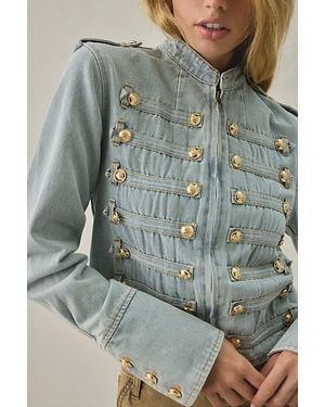 Lioness Rush Hour Denim Band Jacket - Gray