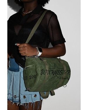 BOURNESTAR Waxed Canvas Duffle Bag - Green