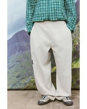iets frans... Harri Appliqué Baggy Joggers - Blue