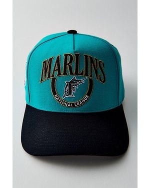 Mitchell & Ness Mlb Miami Marlins Pro Snapback Hat - Blue