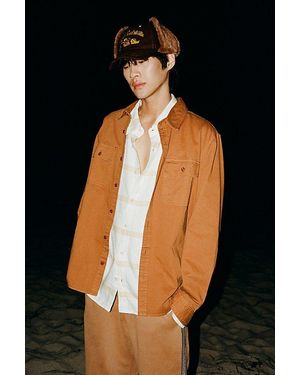 BDG Utility Work Shirt Top - Brown