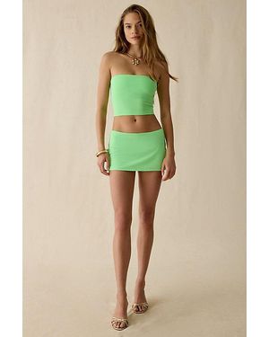 Out From Under Lila Low-Rise Mini Skort - Green