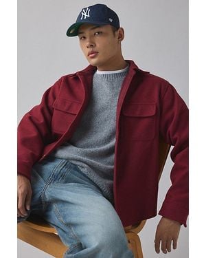 Urban Outfitters Uo Oli Knit Overshirt Top - Red