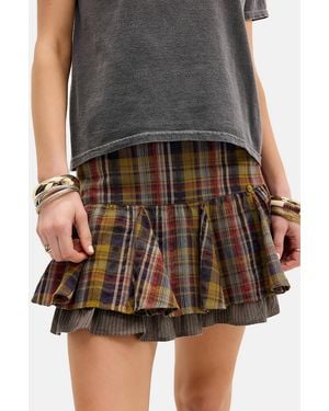 Kimchi Blue Olga Hitched Mini Skirt - Black