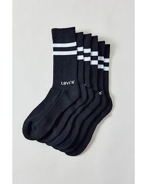 Levi's Sport Stripe Standard Crew Sock 3-Pack - Blue