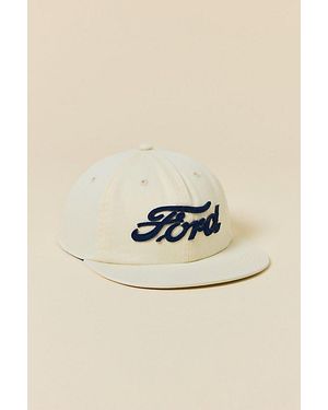 American Needle Ford Script Logo Snapback Hat - Natural