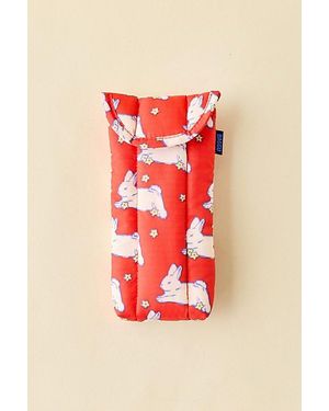 BAGGU Puffy Printed Glasses Sleeve - Red
