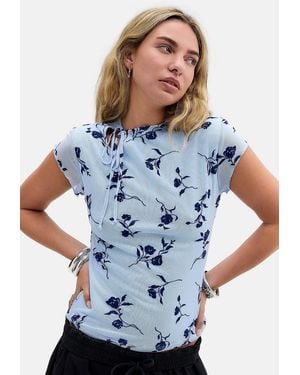 Motel Jiwon Top - Blue