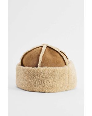 Urban Outfitters Uo Tan Faux Suede Docker Hat - Natural