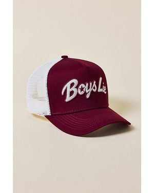 Boys Lie Starlight Trucker Hat - Red