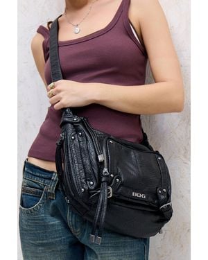BDG Darya Faux Leather Sling Bag - Black