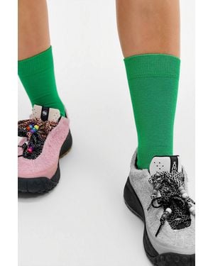 Happy Socks Solid Blue Socks - Green