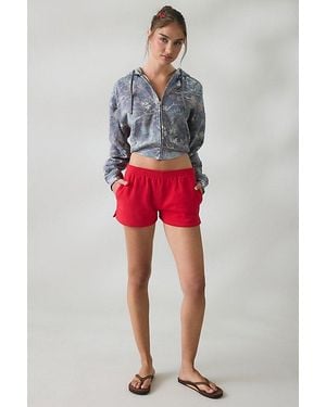 Out From Under Beach Bum Micro Sweat Shorts - Red