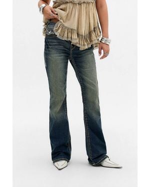 TRUE RELIGION Becca Mr Bootcut Jeans - Blue