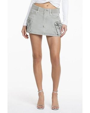 Miss Me Harlow Cargo Skirt - Gray