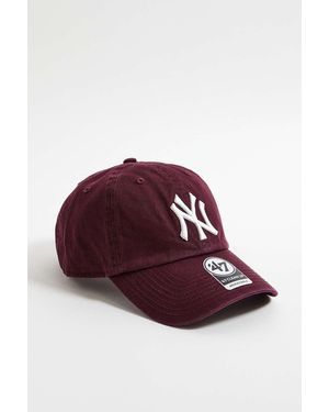 '47 Ny Yankees Burgundy Baseball Cap - Red
