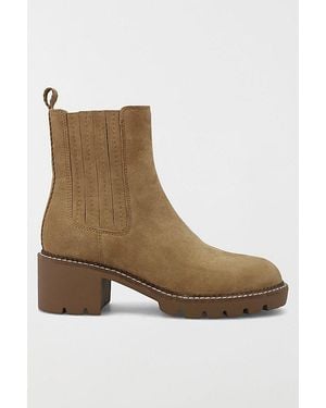 MIA Mia Pryor Suede Lug Sole Chelsea Boot - Brown