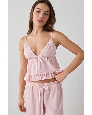Out From Under Eloise Satin Flyaway Babydoll Cami - Pink