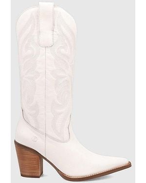 Dingo Hensley Leather Cowboy Boot - White