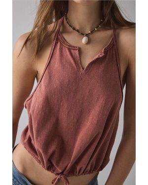 Out From Under Alexa Halter Top - Brown