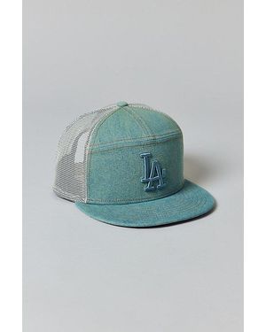 KTZ 9Fifty Sp Mlb Los Angeles Dodgers Denim Trucker Hat - Blue