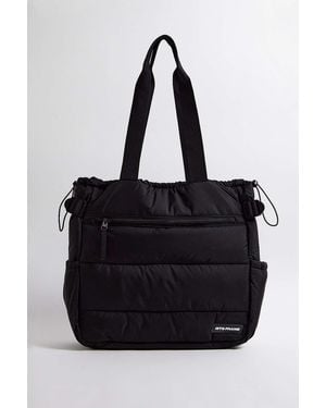 iets frans... Puffer Ruched Tote Bag - Black