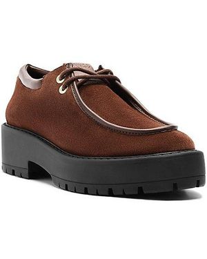 SCHUTZ SHOES Cia Moc-Toe Platform Shoe - Brown