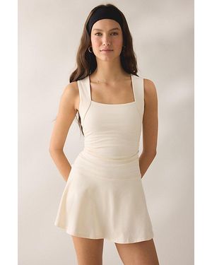 Out From Under Bec Square Neck Fit-And-Flare Mini Dress - Natural