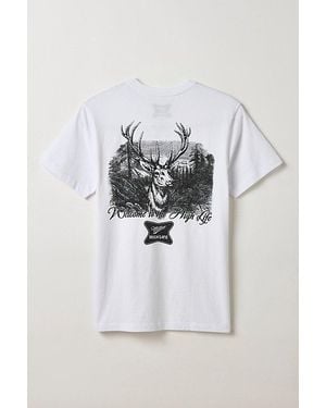 Urban Outfitters Miller High Life Buck Graphic Tee - White