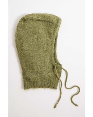 Urban Outfitters Uo Kody Fluffy Knitted Hood - Green