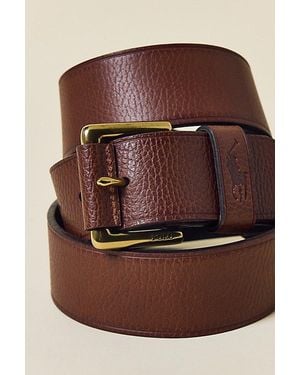 Polo Ralph Lauren Pebbled Leather Belt - Brown