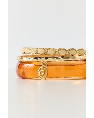 Urban Outfitters Honey Bangle Bracelets Set - Orange