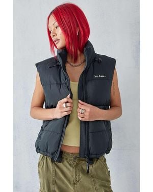 iets frans... Recycled Puffer Gilet Jacket - Black