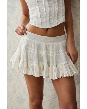 Kimchi Blue Lace Mini Skirt - White
