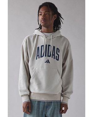 adidas Collegiate Graphic Hoodie Sweatshirt - Grey