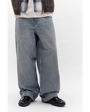 Temp Uo Exclusive Finn Raw Twin Fin Jeans - Grey