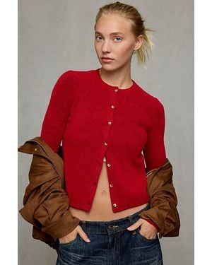 BDG So Soft Cardigan - Red