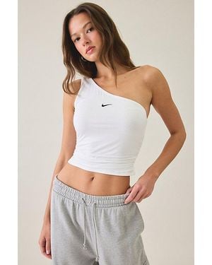 Nike Sportswear Asymmetric One-Shoulder Tank Top - White