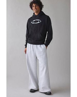 Oakley Smoke Ellipsis Logo Hoodie Sweatshirt - Gray