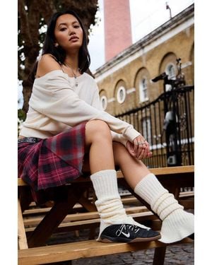 Out From Under Inez Button Leg Warmers - White