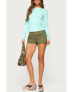 Edikted Hadie Cargo Shorts - Green