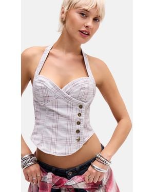BDG Marceline Halter Top - Grey