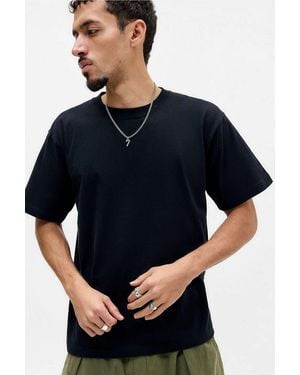 United Athle Black 6.2oz Heavyweight T-shirt - Blue