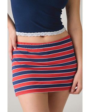 Out From Under Bec Low-Rise Mini Skort - Blue